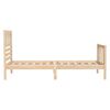 vidaXL Bed Frame without Mattress Small Single Solid Wood