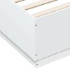 vidaXL Bed Frame without Mattress White 180x200 cm Super King