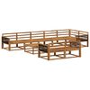 vidaXL Outdoor Sofa Set 9 pcs Natural Solid Acacia Wood