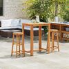vidaXL Bar Chairs 2 pcs Solid Acacia Wood