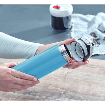 Leifheit Thermos Bottle Flip 600 ml Water Blue