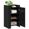 vidaXL Sideboard Black Oak 45 x 35 x 75 cm
