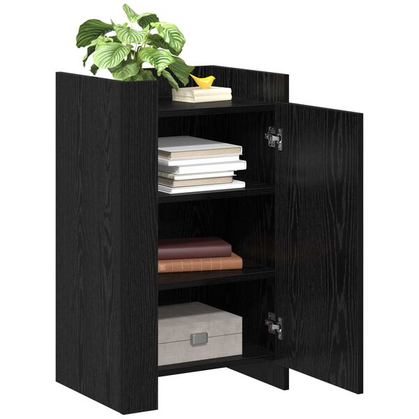 vidaXL Sideboard Black Oak 45 x 35 x 75 cm
