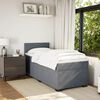 vidaXL Box Spring Bed with Mattress Dark Grey 100x200 cm Velvet