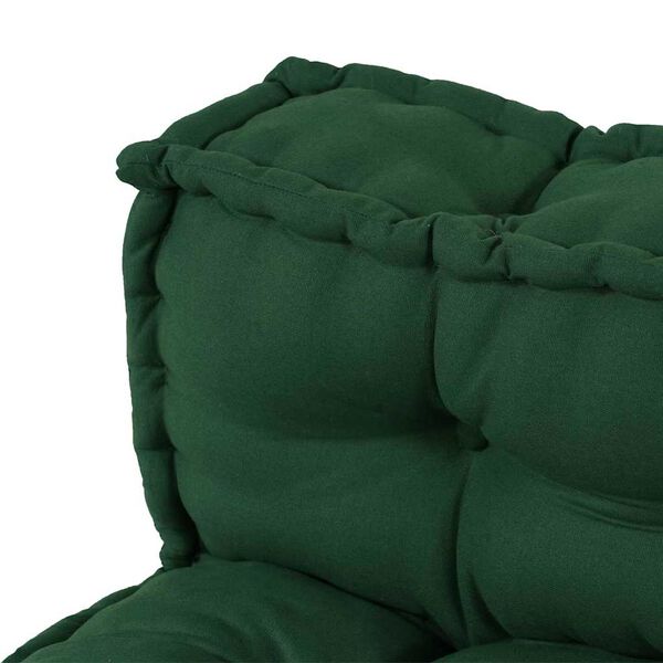 vidaXL Pallet Sofa Cushion Green Fabric