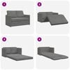 vidaXL Folding Sofa Bed Dark Grey 122 x 70 x 60 cm Velvet