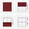 vidaXL Pleated Blind Bordeaux Red 115x100 cm Fabric Width 114.4 cm Polyester