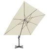 vidaXL Garden Parasol with Portable Base Sand