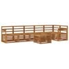 vidaXL Outdoor Sofa Set 7 pcs Natural Polyester