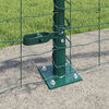 vidaXL Fence with Posts Green 0.6 x 10 m Steel