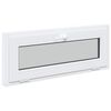 vidaXL Basement Window RISOR 110x40 cm Tilt 3 Glazing White