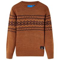 Kids' Sweater Knitted Cognac 92