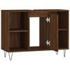 vidaXL Bathroom Cabinet Brown Oak 80x33x60 cm Engineered Wood