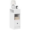 vidaXL Bedside Cabinet with Drawer White 25x31x66 cm