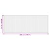 vidaXL Rug Rectangular Natural80x200 cm Bamboo