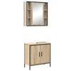 vidaXL Bathroom Furniture Set 2 pcs Brown 60 x 30 x 60 cm