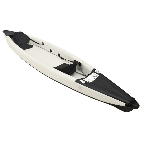 vidaXL Inflatable Kayak Black 424x81x31 cm Polyester