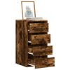 vidaXL Corner Chest of Drawers Smoked Oak 40x41x76 cm Engineered Wood