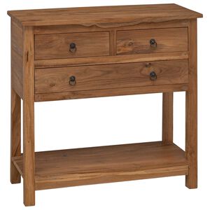vidaXL Sideboard Natural 79 x 35 x 80 cm Solid Teak Wood