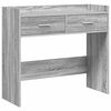 vidaXL Console Table Grey Sonoma 90 x 35 x 80 cm Engineered Wood