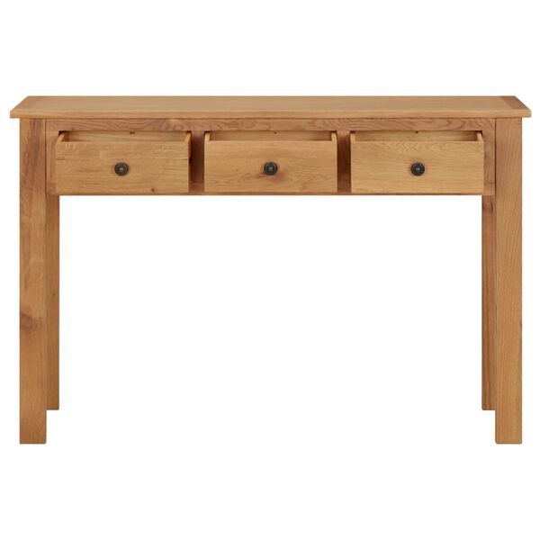 vidaXL Dressing Table 110x40x75 cm Solid Oak Wood