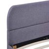 vidaXL Bed Frame without Mattress Light Grey Fabric 135x190 cm Double