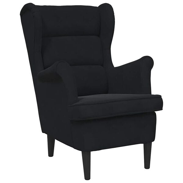 vidaXL Armchair Black Velvet
