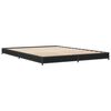 vidaXL Bed Frame without Mattress Black 120x200 cm
