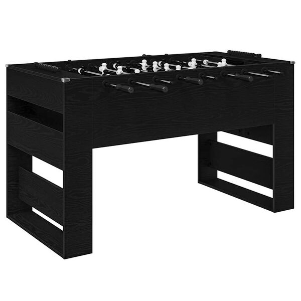 vidaXL Football Table 2 pcs Black Oak 146.5 x 74 x 85 cm