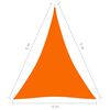 vidaXL Sunshade Sail Oxford Fabric Triangular 4x5x5 m Orange