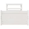 vidaXL Bed Frame with Headboard without Mattress White 90x200 cm