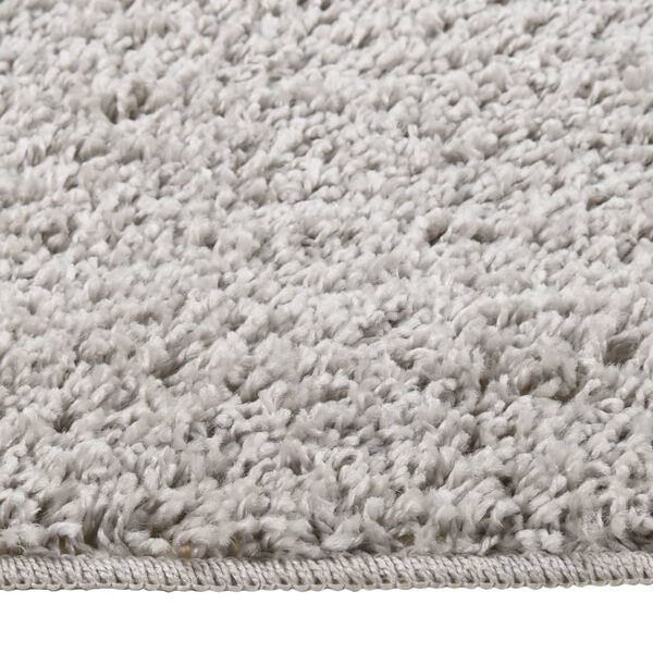 vidaXL Shaggy Rug Light Grey 140x200 cm Anti Slip
