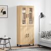 vidaXL Highboard Sonoma Oak 69.5x34x180 cm Engineered Wood