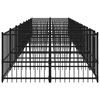 vidaXL Outdoor Dog Kennel Steel 15.02 m&sup2;