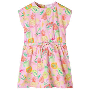 vidaXL Kids' Dress Soft Pink 104
