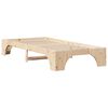 vidaXL Bed Frame Natural 75 x 190 cm Solid Pine Wood