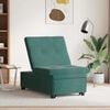 vidaXL Sofa Bed Dark green 67 x 194 x 38 cm Velvet