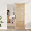 vidaXL Sliding Door ORKDAL Brown 86 x 211 cm Solid Pine Wood