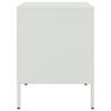 vidaXL Bedside Cabinet White 36x39x50.5 cm Steel