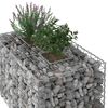 vidaXL Gabion Raised Bed Silver 100 x 60 x 55 cm Galvanised Steel