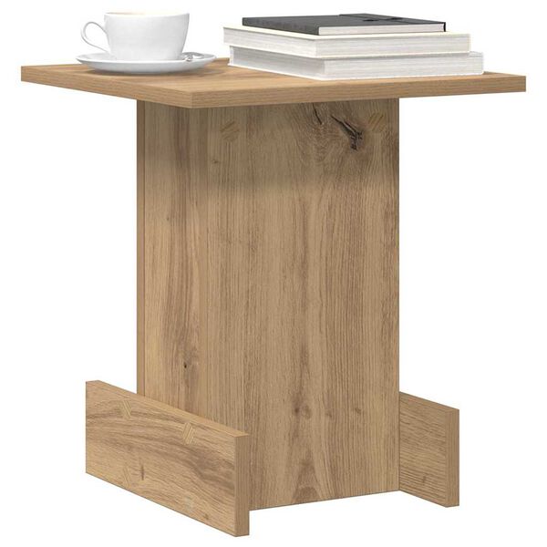 vidaXL End Table Artisan Oak 35.5 x 35 x 40 cm Engineered Wood