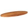 vidaXL Table Top 120x50x2.5 cm Oval Solid Wood Acacia