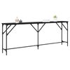 vidaXL Console Table Black oak 200 x 29 x 75 cm
