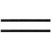 vidaXL Screw-on Door Brush Seals 2 pcs Black 100 cm Aluminium Alloy