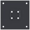 vidaXL Post Bases Square 12 pcs Anthracite 51x51 mm Powder-coated Steel