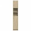 vidaXL Bathroom Cabinet Sonoma Oak 32x25.5x190 cm Engineered Wood