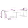 vidaXL TV Cabinets with LED Lights 2 pcs White 60x30x30 cm