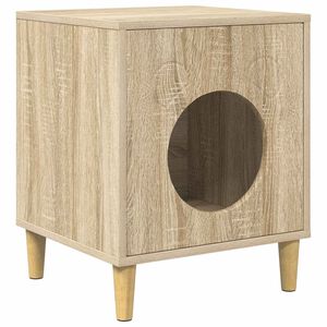 vidaXL Cat House Sonoma 42.5 x 40 x 53 cm Engineered Wood