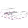 vidaXL Bed Frame without Mattress Honey Brown Solid Wood 200x200 cm