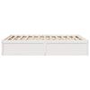 vidaXL Bed Frame without Mattress White 140x190 cm Solid Wood Pine